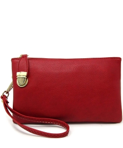 Womens Multi Compartment Functional Crossbody Bag WU020B RED
